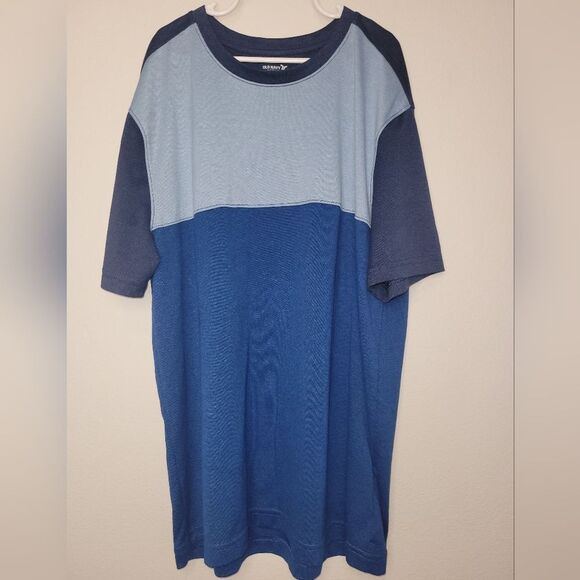 Old Navy Active Blue Color Block T-shirt Size Small - Picture 1 of 4